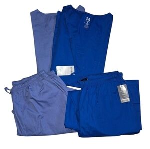 NWT Dagacci Blue  Scrub Set Lot Of 2 Size 4XL Unisex